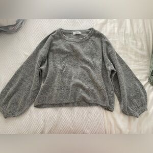 CJLA Bell Sleeve Gray Sweater